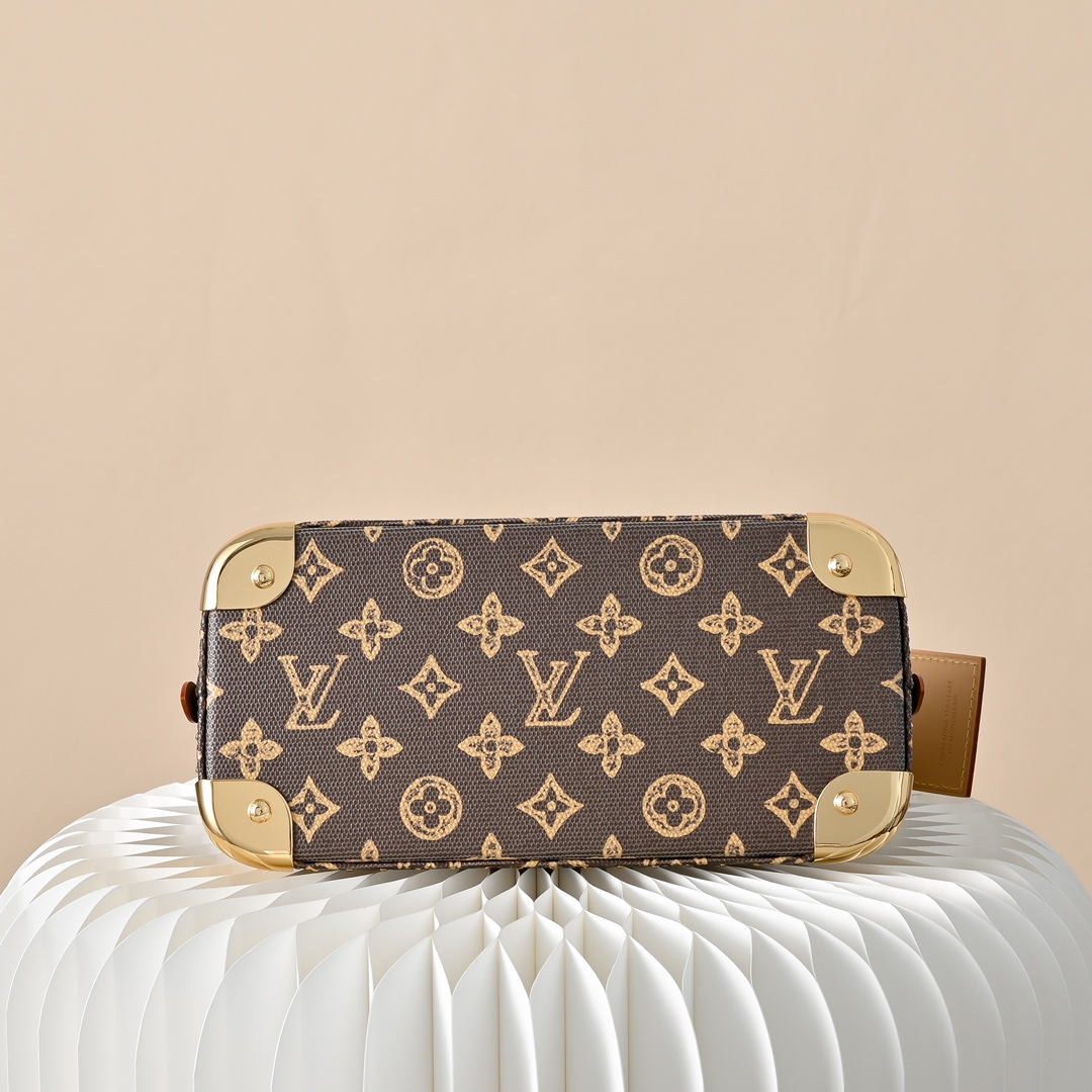 ルイヴィトン スーパーコピー ナノスピーディ モノグラム レザーコンビ ミニボストンバッグ ブラウン レディース人気モデル_5