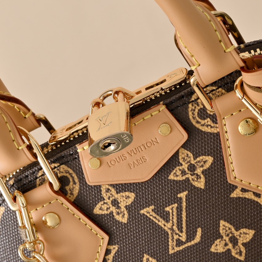 ルイヴィトン スーパーコピー ナノスピーディ モノグラム レザーコンビ ミニボストンバッグ ブラウン レディース人気モデル_8