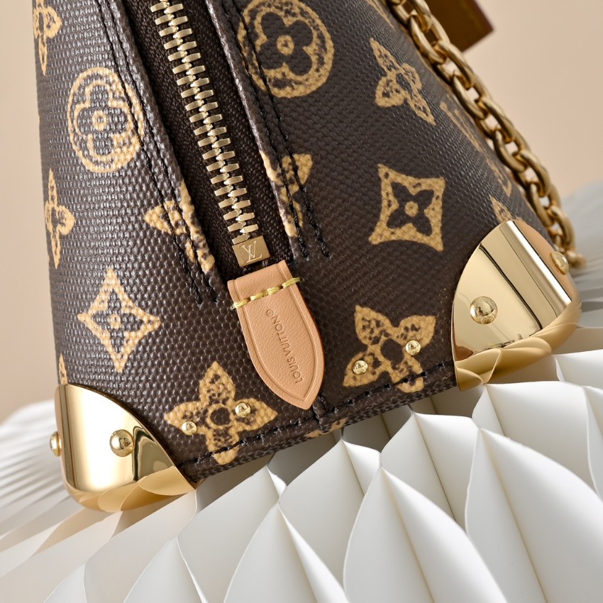 ルイヴィトン スーパーコピー ナノスピーディ モノグラム レザーコンビ ミニボストンバッグ ブラウン レディース人気モデル_9