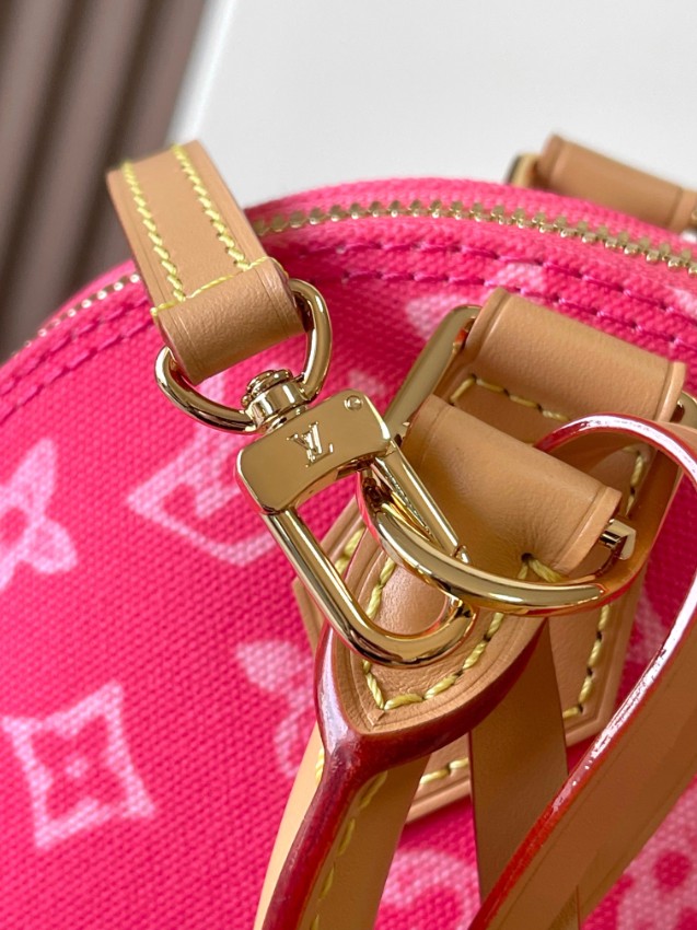 ルイヴィトン 並行輸入品 ナノスピーディ モノグラムキャンバス レザーコンビ ミニバッグ ピンク レディース注目商品_3