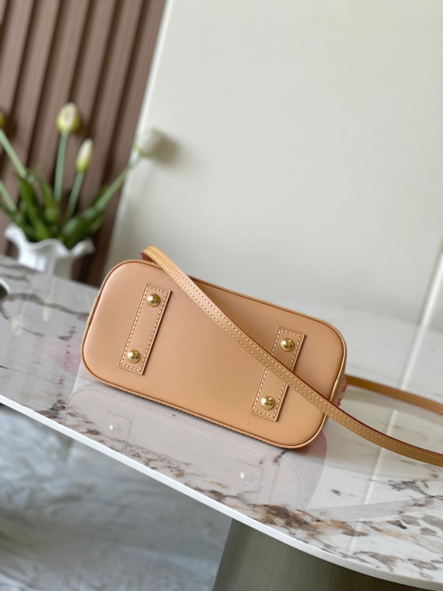 ルイヴィトン 並行輸入品 ナノスピーディ モノグラムキャンバス レザーコンビ ミニバッグ ピンク レディース注目商品_2