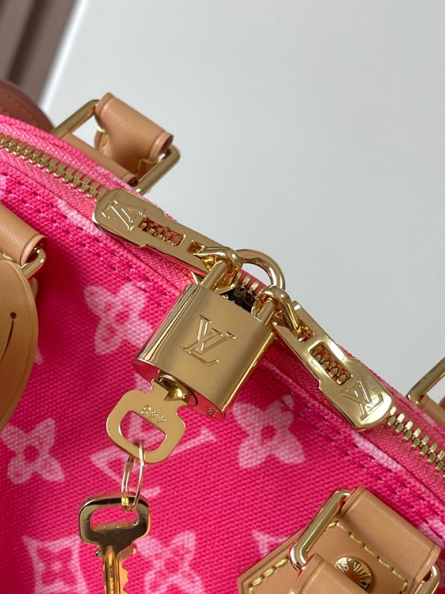ルイヴィトン 並行輸入品 ナノスピーディ モノグラムキャンバス レザーコンビ ミニバッグ ピンク レディース注目商品_6