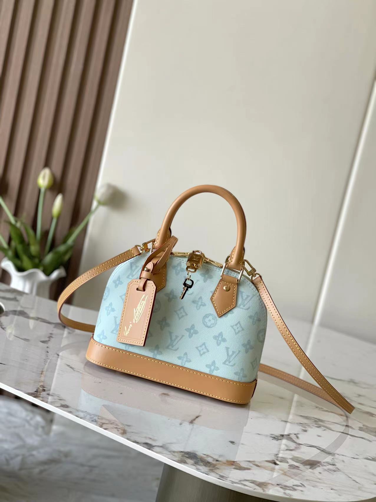 ルイヴィトン スーパーコピー 届く ナノスピーディ モノグラムキャンバス レザーコンビ 2WAYミニバッグ ライトブルー レディース売れ筋_2