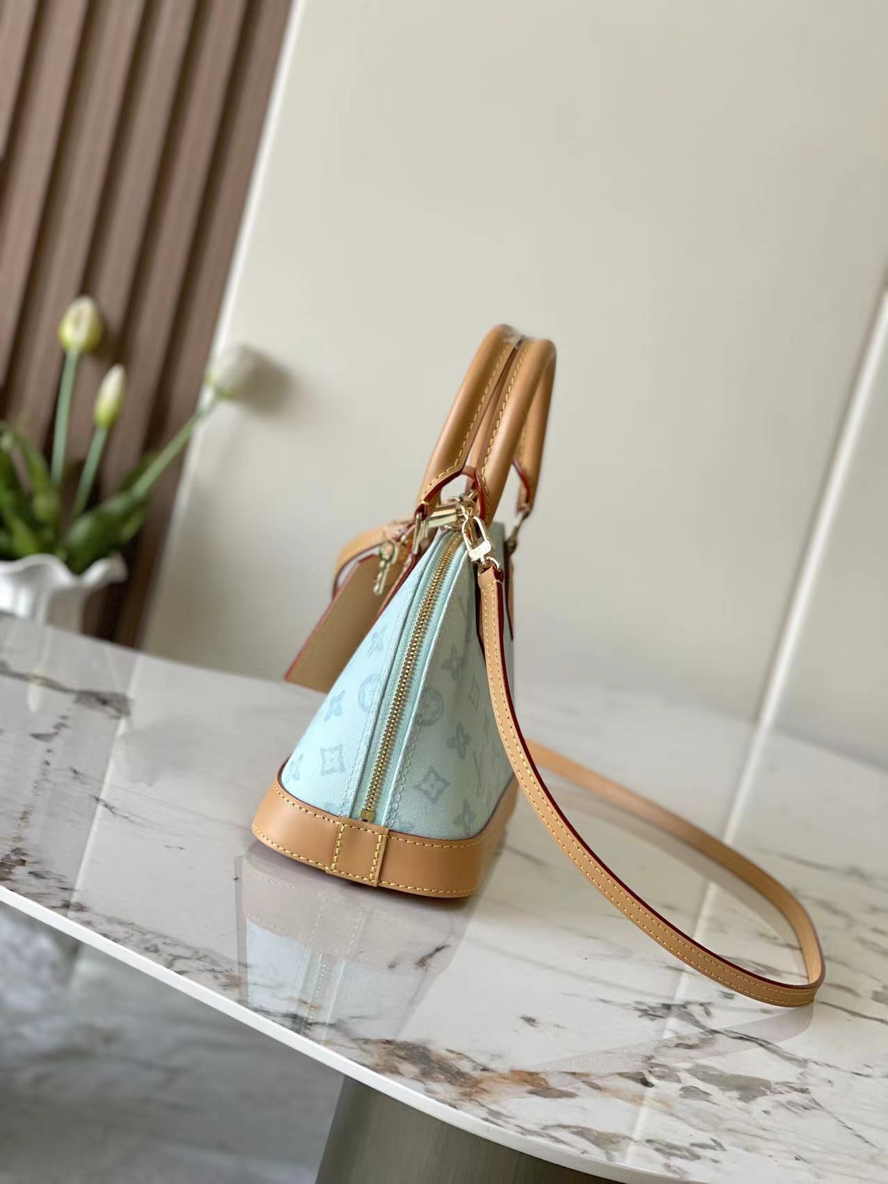 ルイヴィトン スーパーコピー 届く ナノスピーディ モノグラムキャンバス レザーコンビ 2WAYミニバッグ ライトブルー レディース売れ筋_3