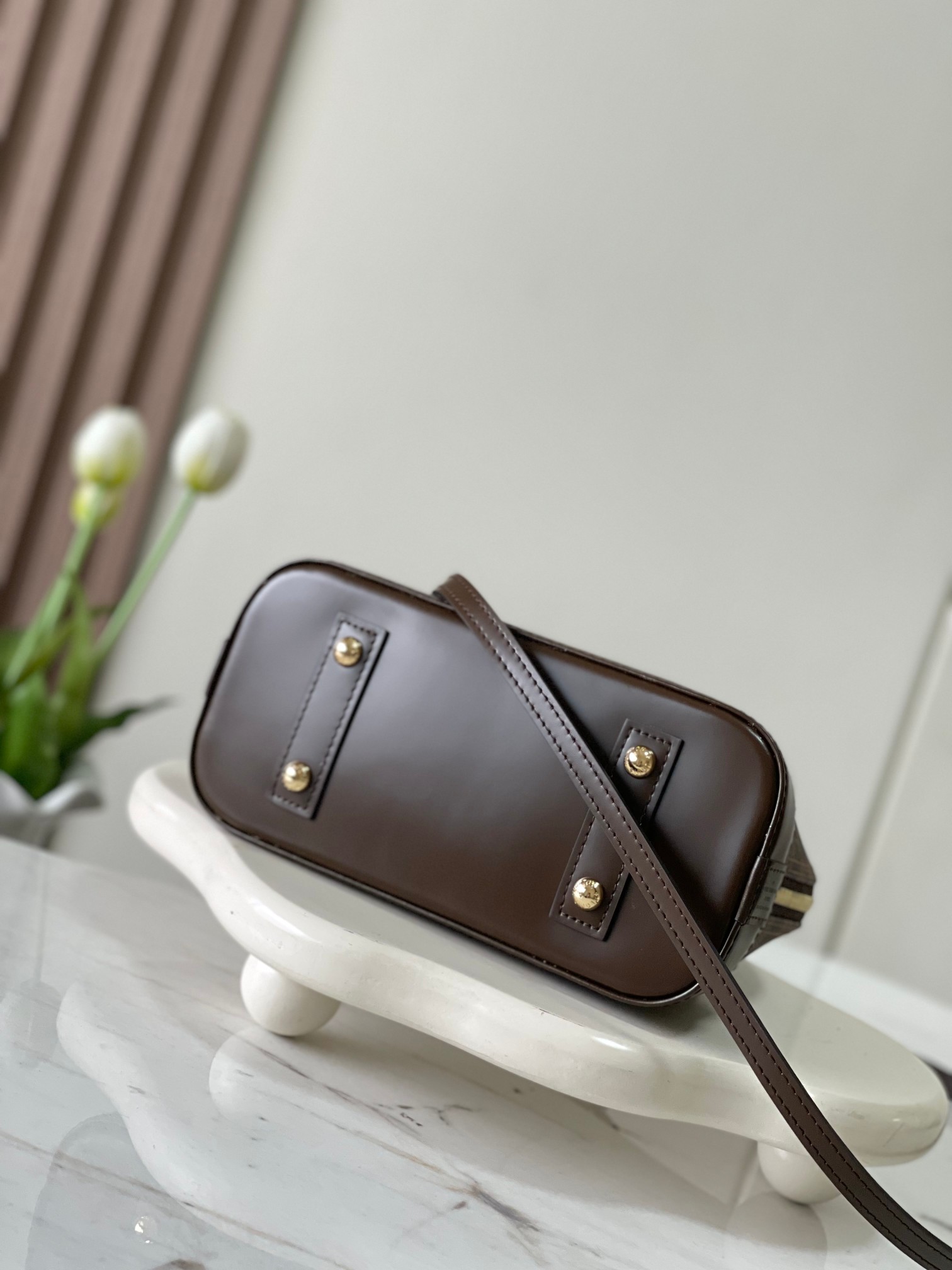 ルイヴィトン スーパーコピー ナノスピーディ ダミエキャンバス レザーコンビ ハンドバッグ ブラウン レディース高品質レプリカ_4