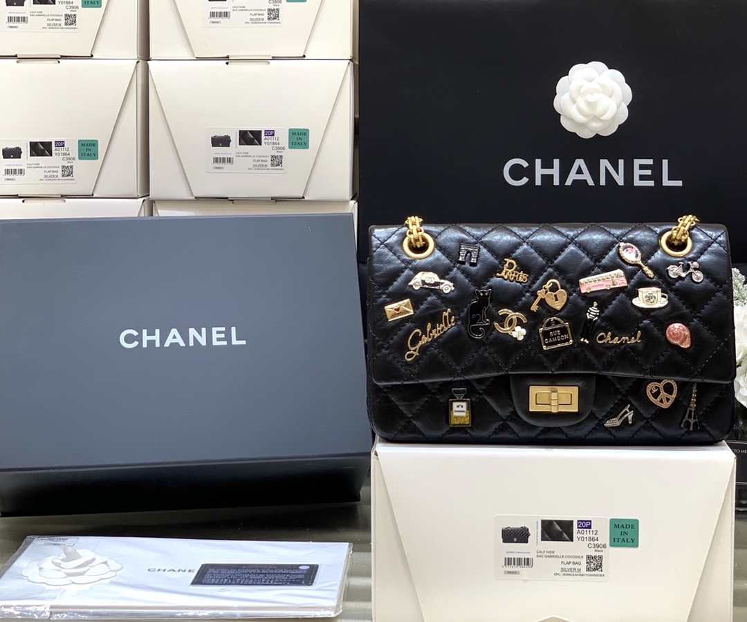 シャネル コピー 2.55 リイシュー チェーンショルダーバッグ ブラック 注目商品_9