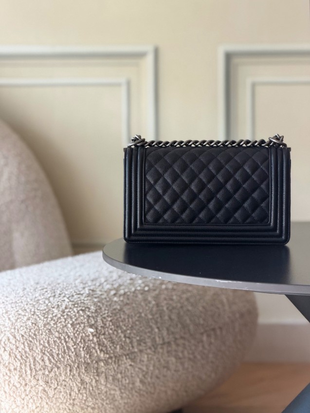 シャネル スーパーコピー ボーイシャネル チェーンショルダーバッグ ブラック レザー ミニバッグ 人気モデル_2