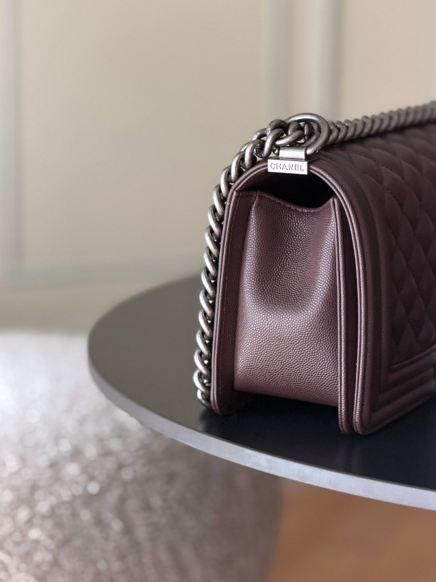 シャネル n級品 ボーイシャネル チェーンショルダーバッグ ブラウン レザー ミニバッグ おすすめ_4