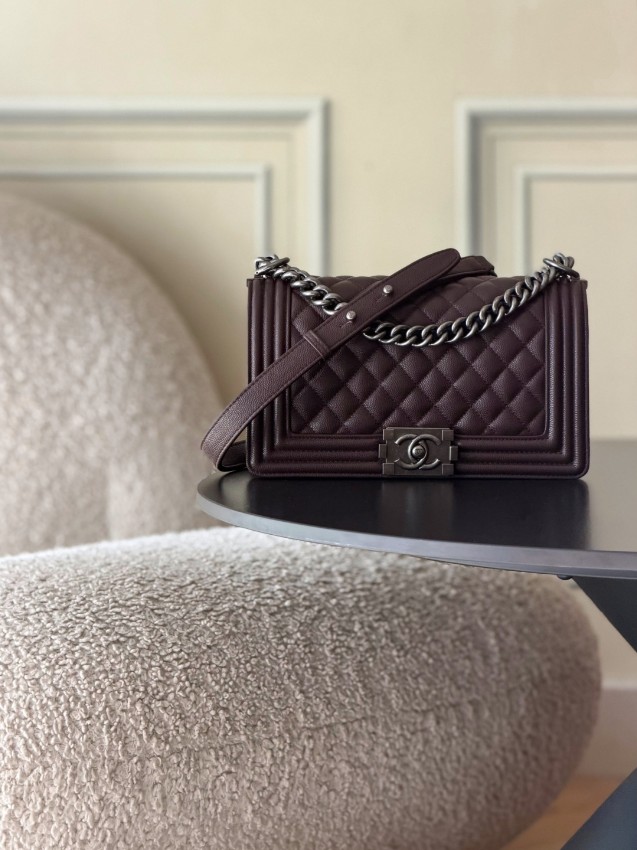 シャネル n級品 ボーイシャネル チェーンショルダーバッグ ブラウン レザー ミニバッグ おすすめ_6