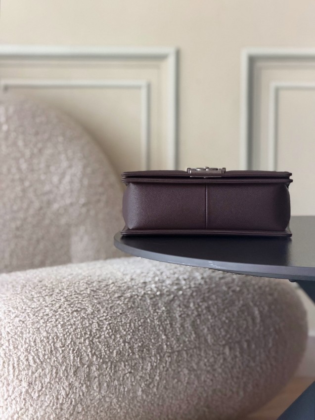 シャネル n級品 ボーイシャネル チェーンショルダーバッグ ブラウン レザー ミニバッグ おすすめ_8