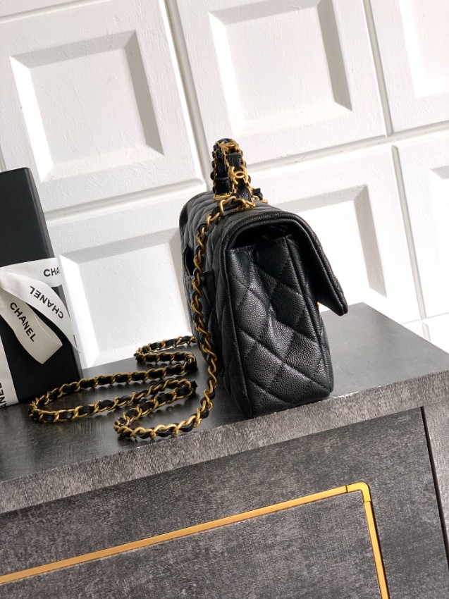 シャネル コピー クラシックフラップ ハンドバッグ ブラック キルティング 高品質レプリカ AS5702_1