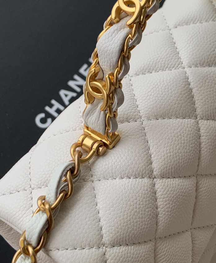 シャネル n級品 クラシックフラップ 2WAYミニバッグ ホワイト キルティング 通販 AS5701_4