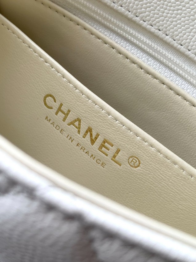 シャネル n級品 クラシックフラップ 2WAYミニバッグ ホワイト キルティング 通販 AS5701_8