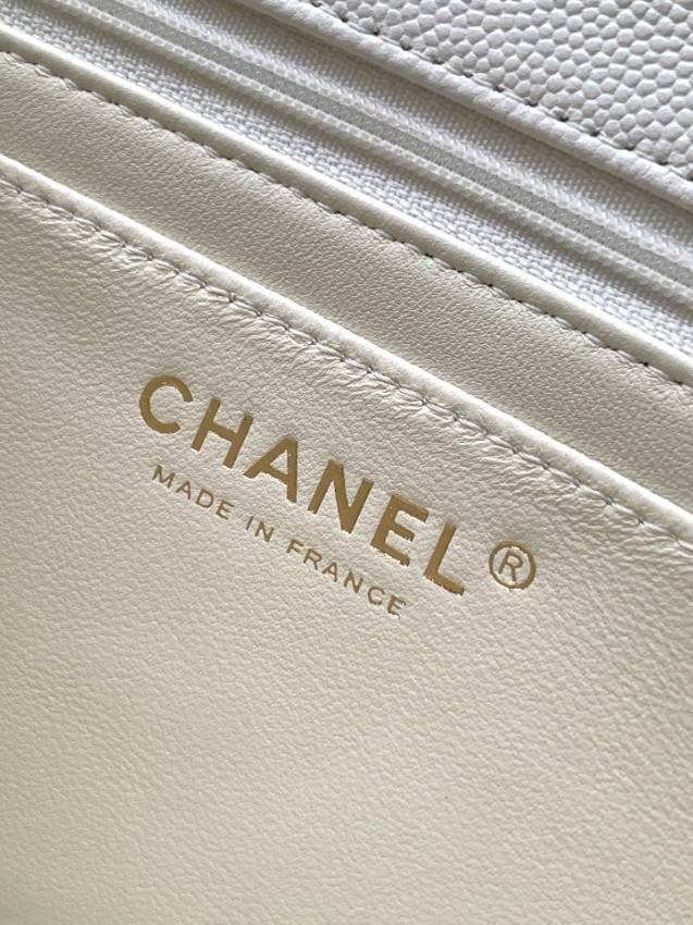 シャネル ハイブランド クラシックフラップ 2WAYハンドバッグ ホワイト キルティング レディース AS5702_9