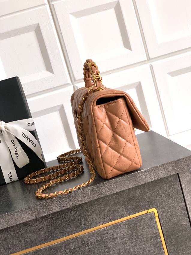 シャネル スーパーコピー クラシックフラップ ハンドバッグ キャメル キルティング仕上げ 上品デザイン AS5702_1