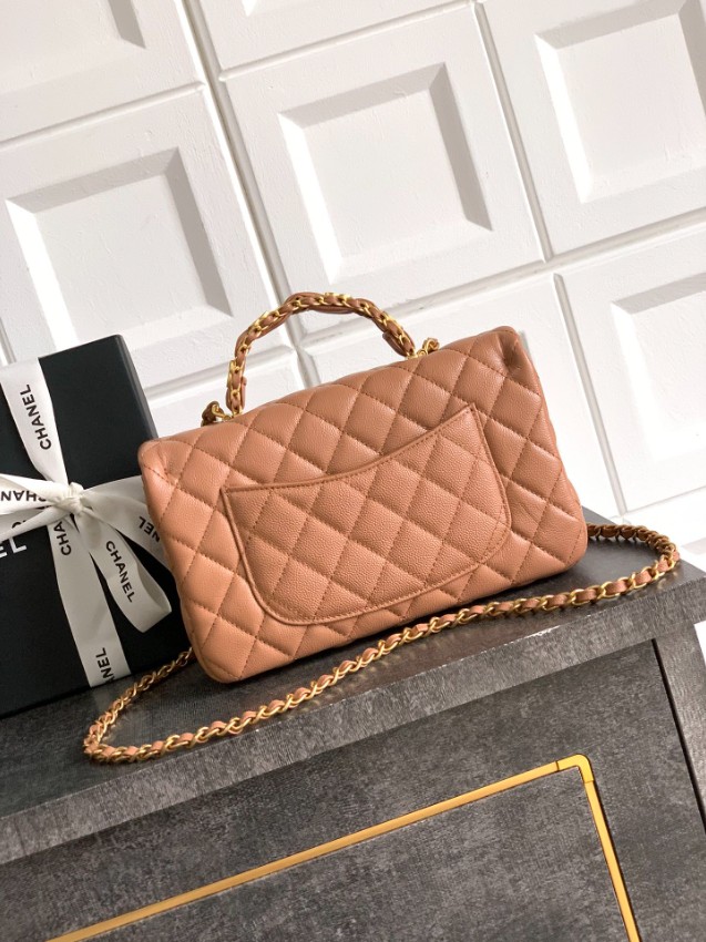 シャネル スーパーコピー クラシックフラップ ハンドバッグ キャメル キルティング仕上げ 上品デザイン AS5702_4
