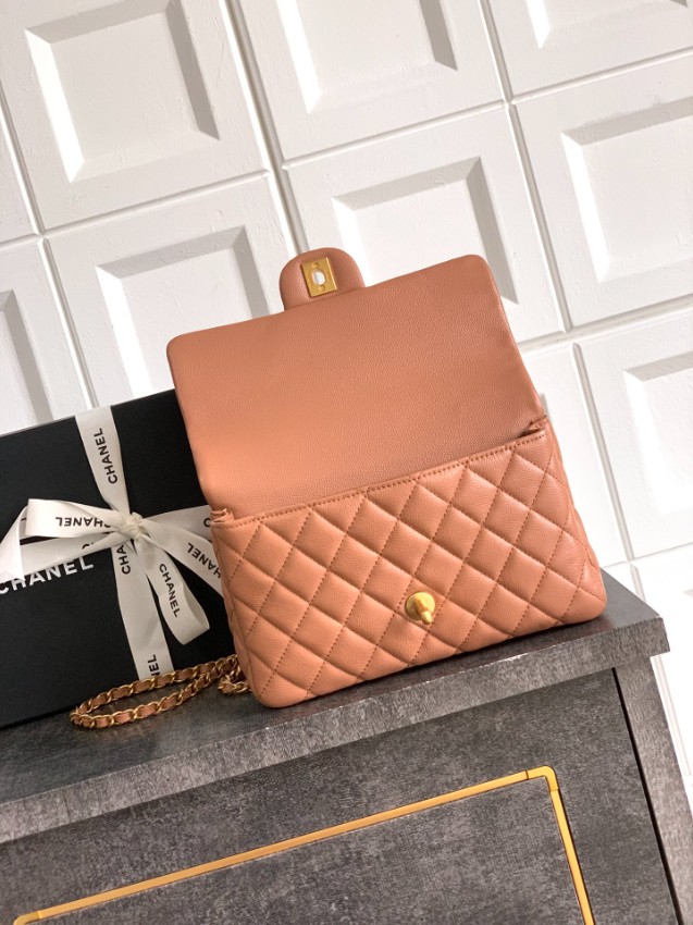 シャネル スーパーコピー クラシックフラップ ハンドバッグ キャメル キルティング仕上げ 上品デザイン AS5702_7