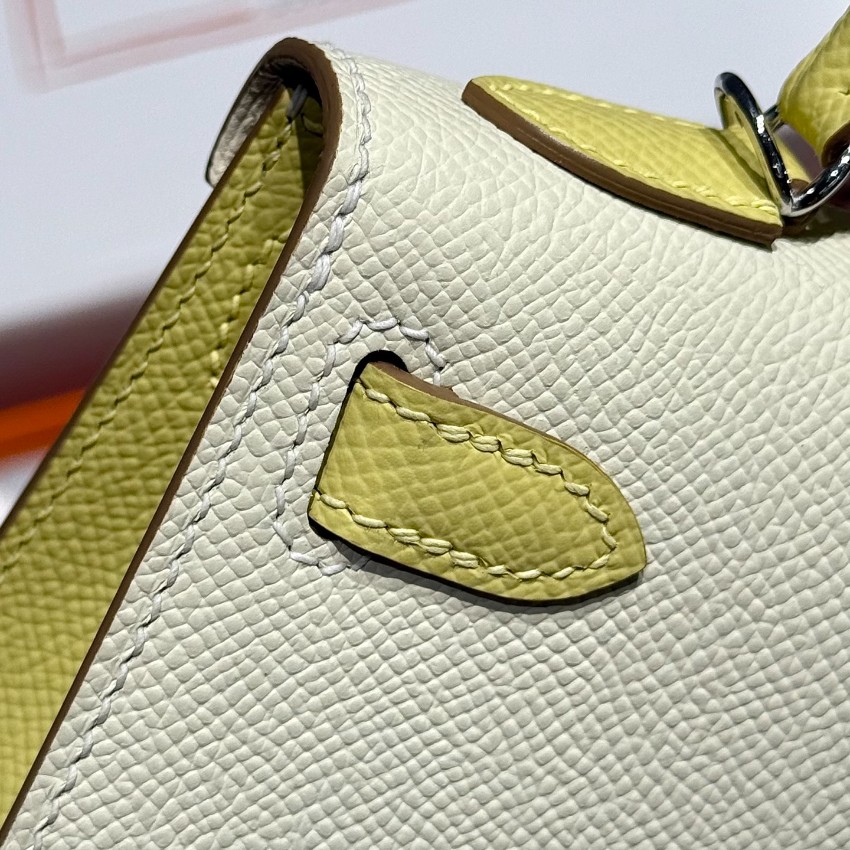 エルメス スーパーコピー 届く ケリー ケリーミニ コンパクトバッグ アイボリー×イエロー 注目商品_6