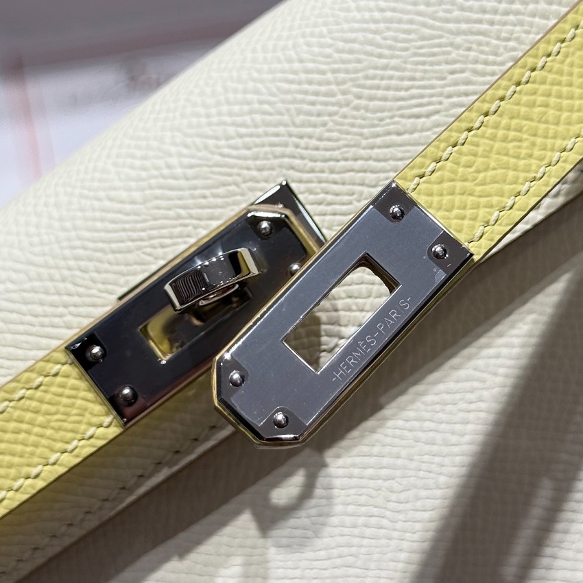 エルメス スーパーコピー 届く ケリー ケリーミニ コンパクトバッグ アイボリー×イエロー 注目商品_8