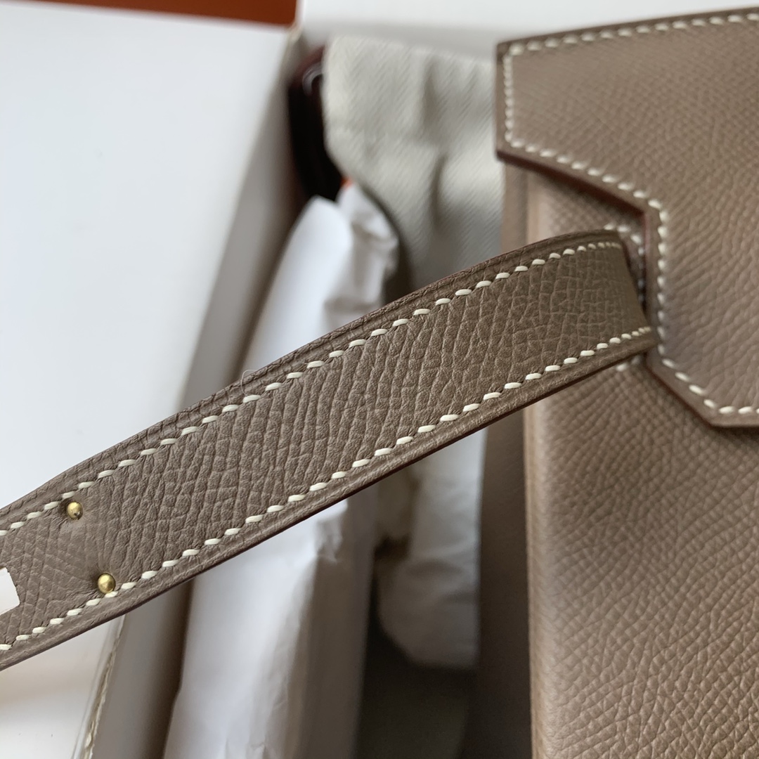 エルメス コピー バーキン ハンドバッグ トープ シボレザー ゴールド金具 上品デザイン レディース_6