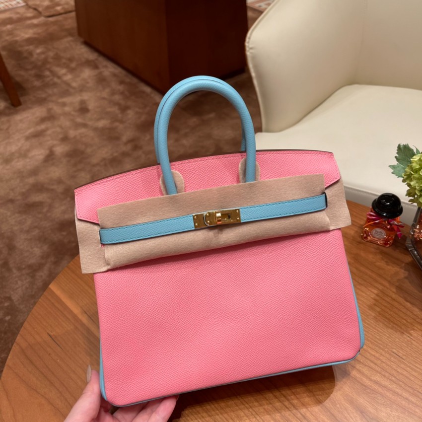 エルメス 並行輸入品 バーキン ミニバッグ ピンク ブルー ゴールド金具 売れ筋_2
