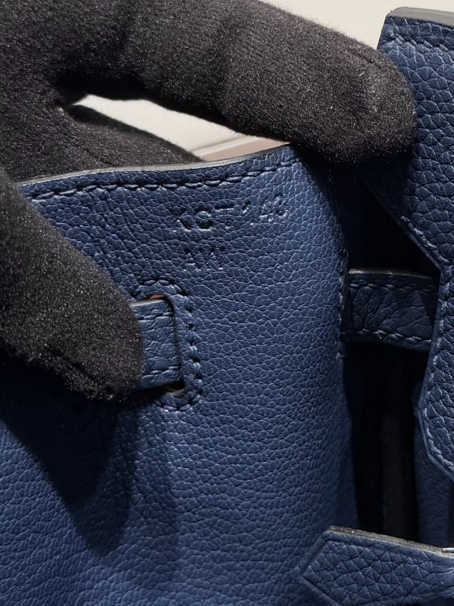 エルメス n級品 バーキン ハンドバッグ ネイビー シルバー金具 レディース 注目商品_2