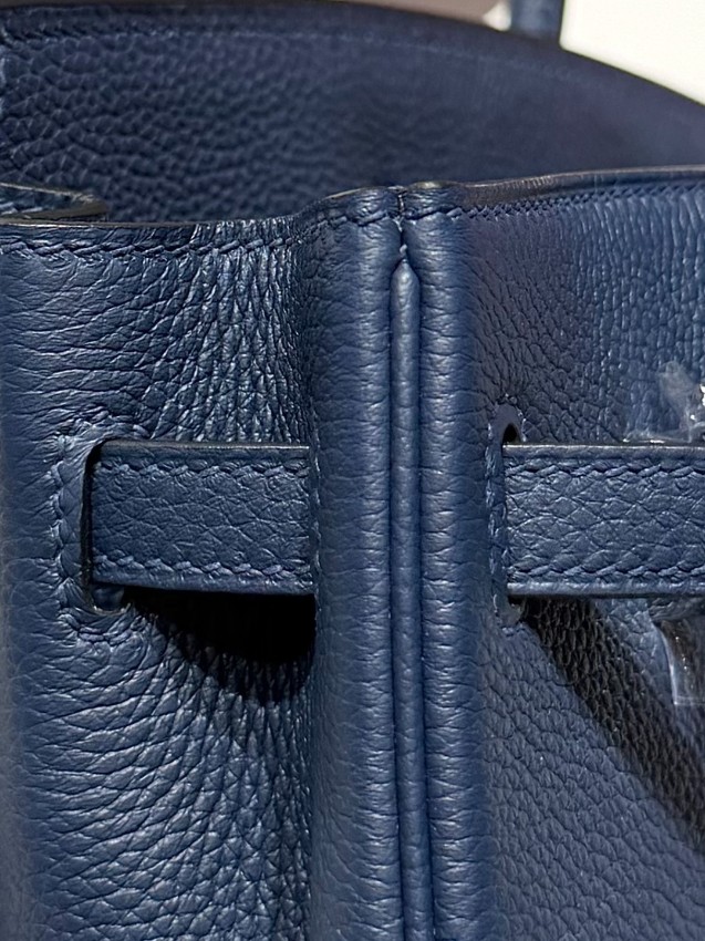 エルメス n級品 バーキン ハンドバッグ ネイビー シルバー金具 レディース 注目商品_6