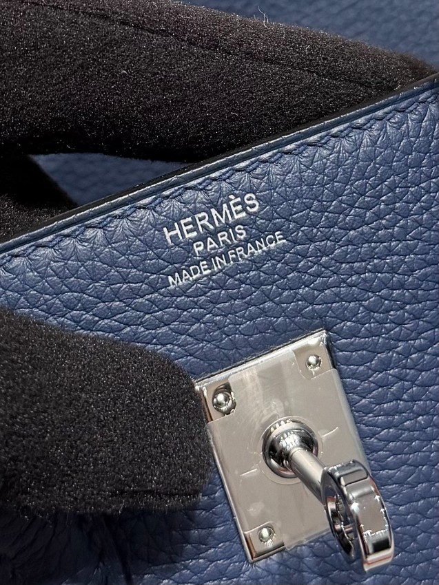 エルメス n級品 バーキン ハンドバッグ ネイビー シルバー金具 レディース 注目商品_7