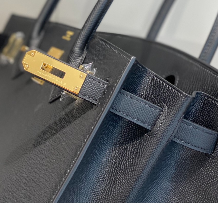 エルメス 並行輸入品 バーキン レザーハンドバッグ ブラック レディース 注目商品_2