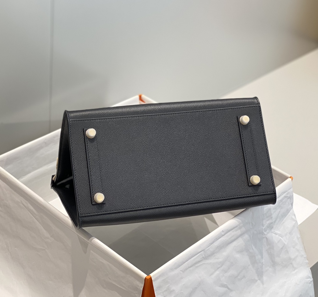 エルメス 並行輸入品 バーキン レザーハンドバッグ ブラック レディース 注目商品_6