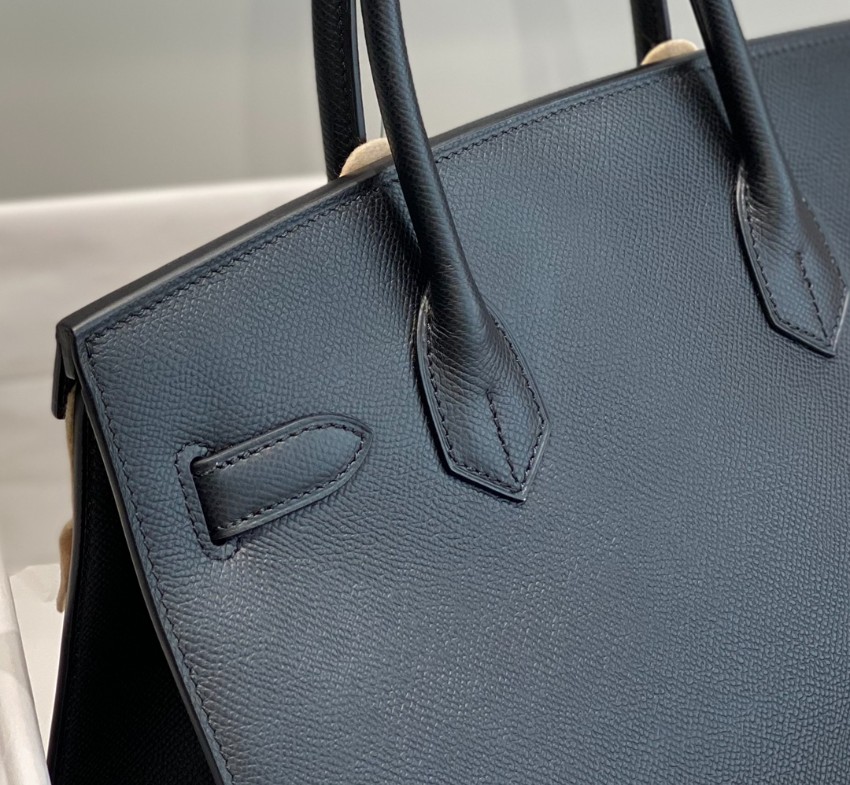 エルメス 並行輸入品 バーキン レザーハンドバッグ ブラック レディース 注目商品_5