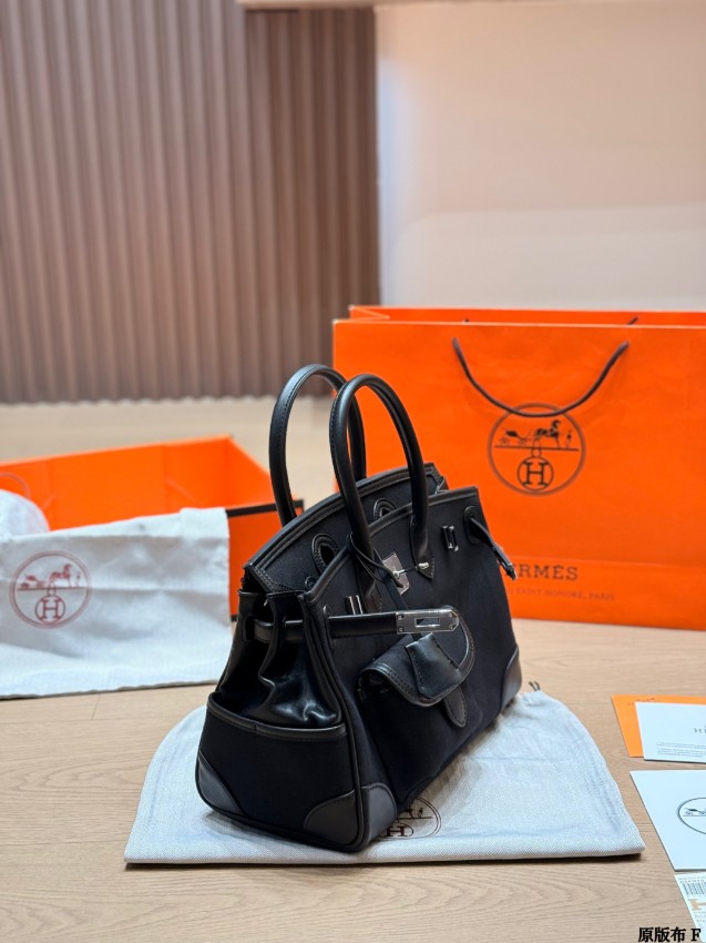 エルメス スーパーコピー 届く バーキン カーゴミニバッグ ブラック レディース 人気モデル_3