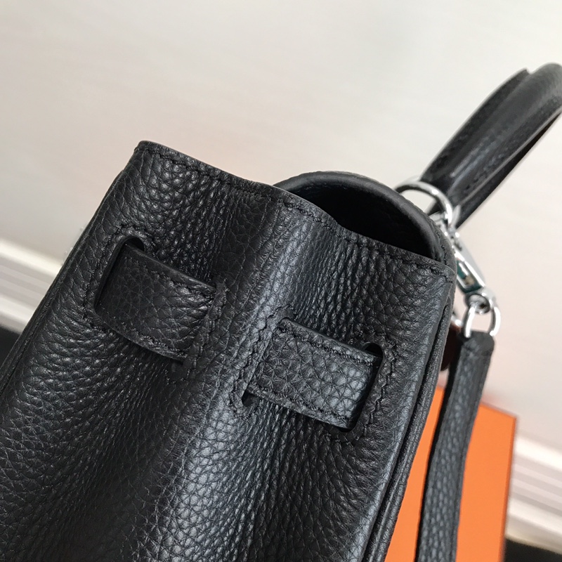 エルメス n級品 ケリー ミニボストンバッグ ブラック シルバー金具 レディース_2