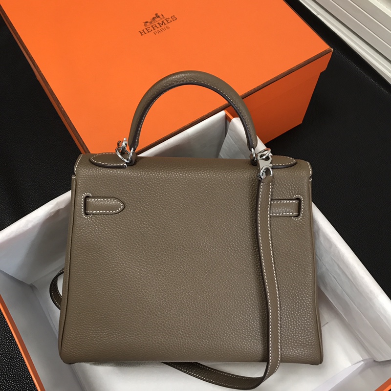 エルメス 並行輸入品 ケリー ミニバッグ エトゥープ風 グレージュ レディース_1