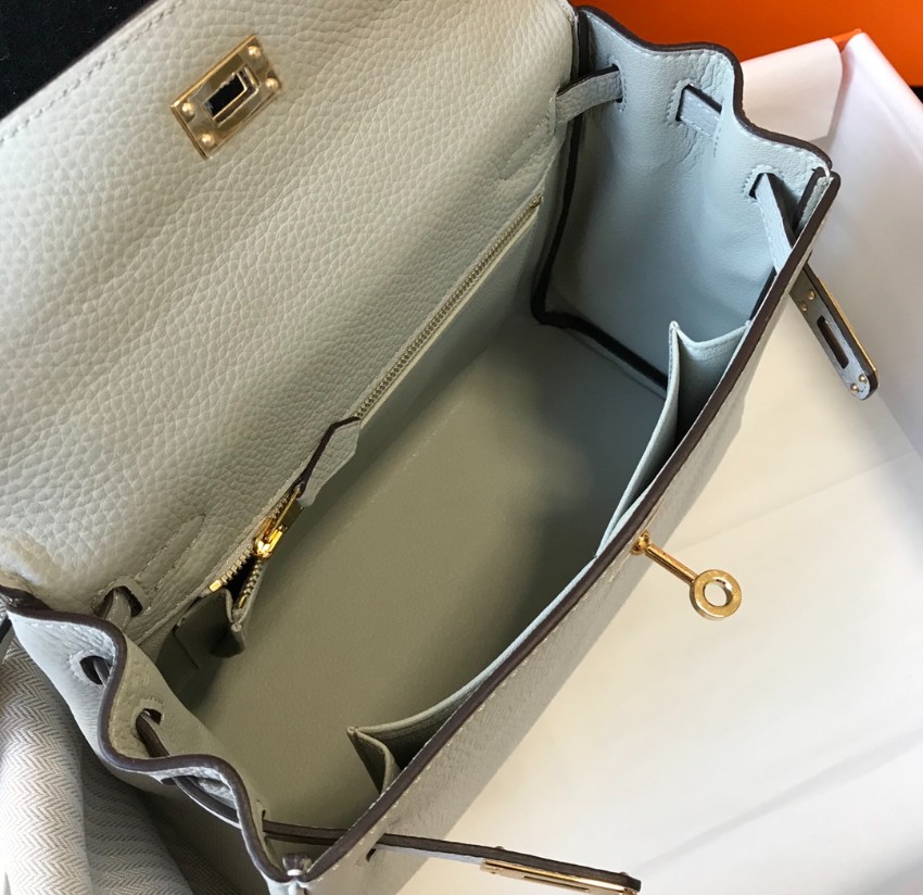 エルメス n級品 ケリー 2WAYハンドバッグ ホワイト ゴールド金具 レディース_7