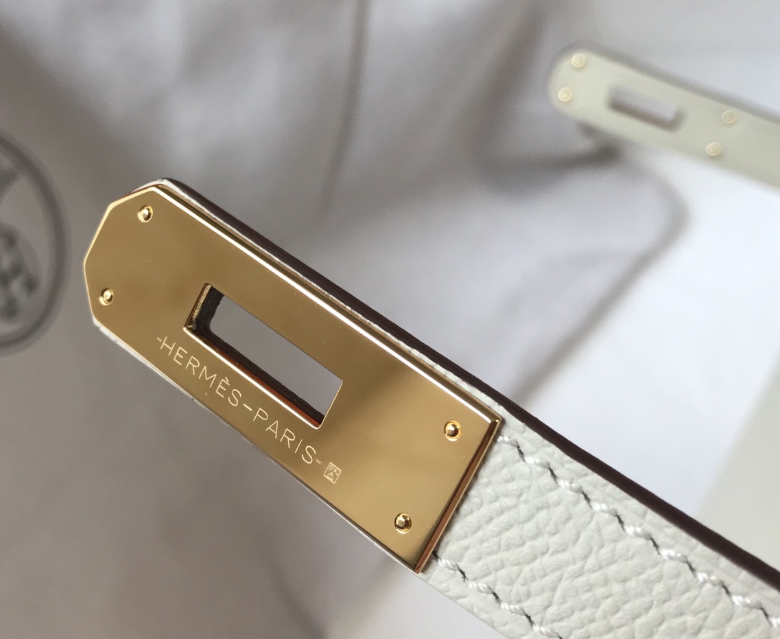 エルメス コピー ケリー ハンドバッグ ホワイト ゴールド金具 レディース 人気モデル_4