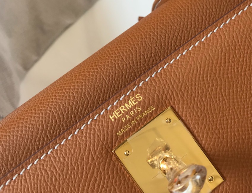 エルメス 並行輸入品 ケリー 2WAYミニバッグ ブラウン ゴールド金具 レディース_1