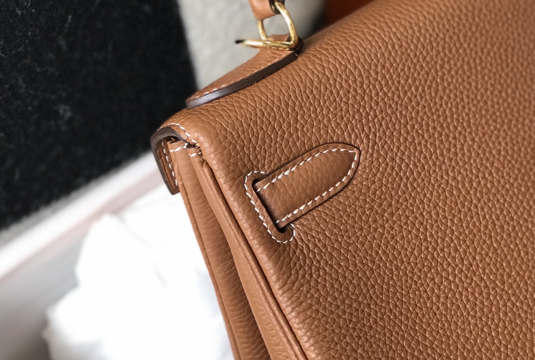 エルメス ハイブランド ケリー ハンドバッグ ブラウン ゴールド金具 レディース_9