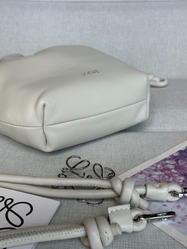 ロエベ 並行輸入品 フラメンコ ハンドバッグ ホワイト レディース 定番_7