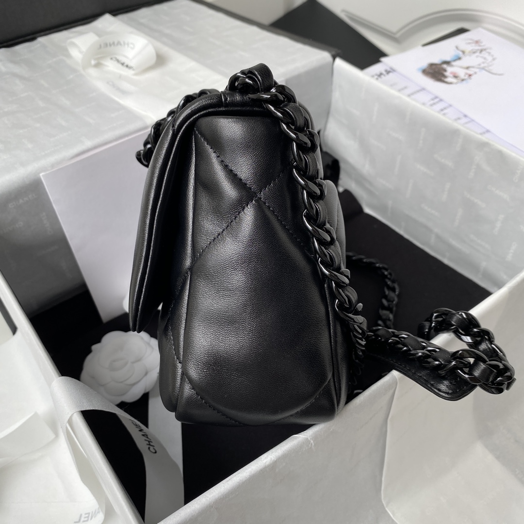 シャネル スーパーコピー 届く シャネル19 チェーンショルダーバッグ ブラック 定番_6