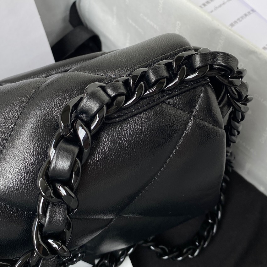 シャネル スーパーコピー 届く シャネル19 チェーンショルダーバッグ ブラック 定番_7