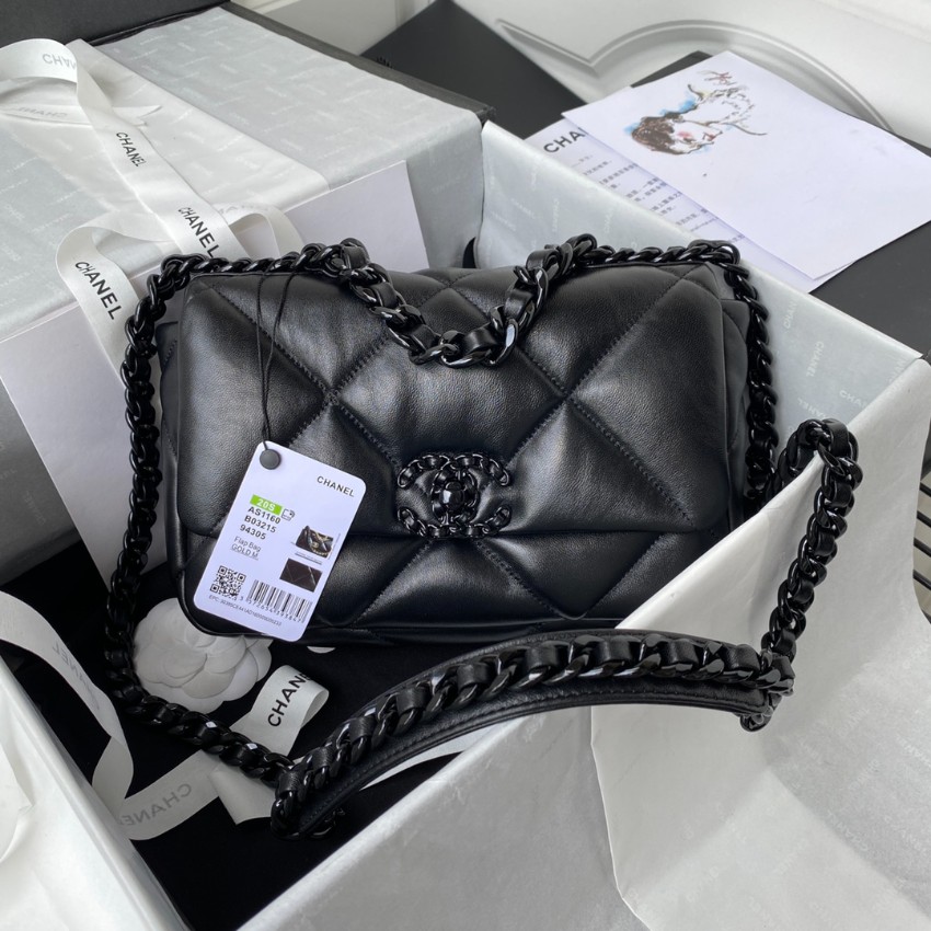 シャネル スーパーコピー 届く シャネル19 チェーンショルダーバッグ ブラック 定番_8