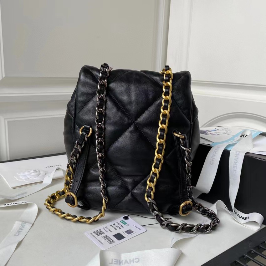 シャネル スーパーコピー 届く シャネル19 バックパック ブラック 定番_2