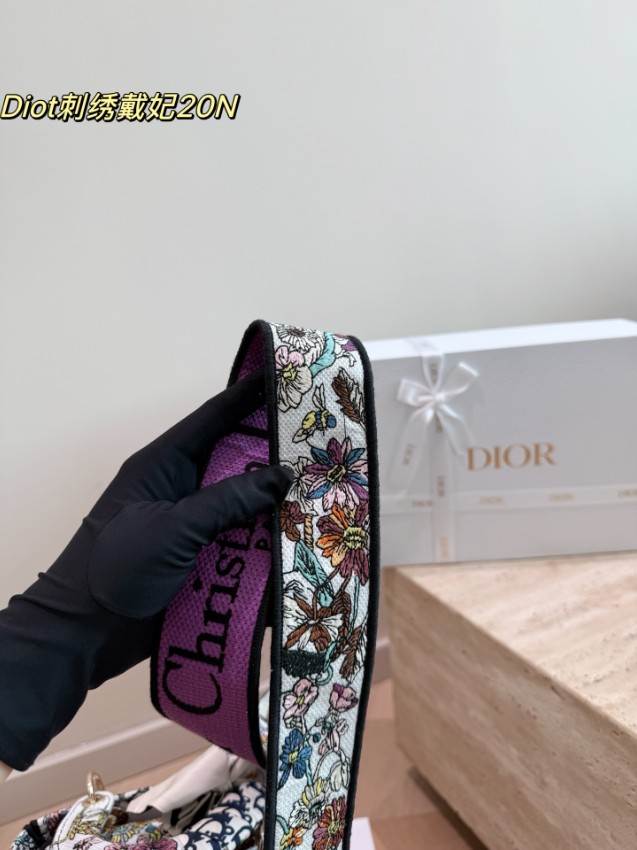 ディオール 並行輸入品 レディディオール フラワー刺繍ミニバッグ マルチカラー レディース 定番_1