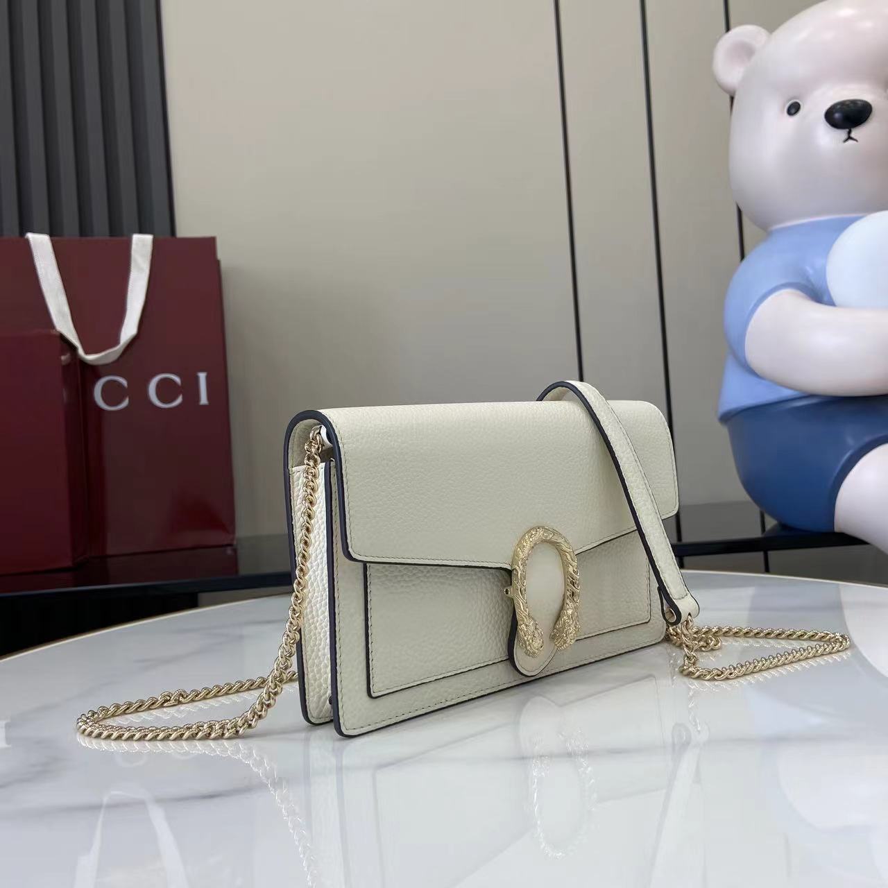 グッチ コピー ディオニュソス ミニバッグ ホワイト 上品レザー 人気モデル レディース_4