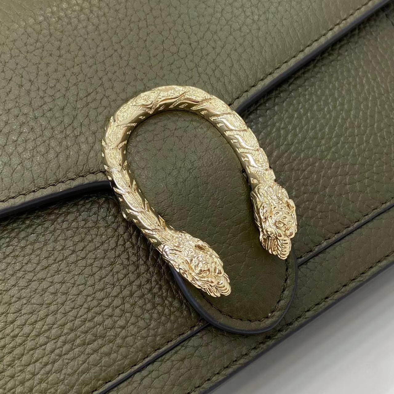 グッチ n級品 ディオニュソス ミニボストンバッグ カーキグリーン おすすめ 上品チェーン_11