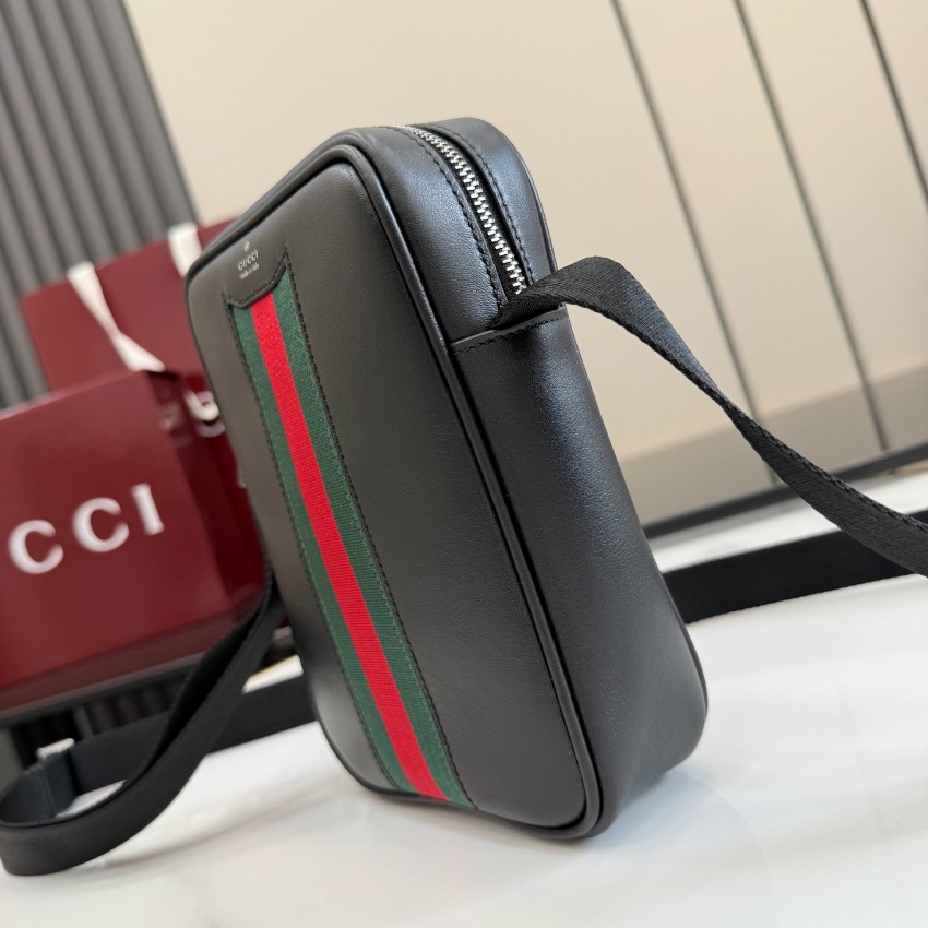 グッチ ハイブランド GGマーモント ウェブライン 縦型ショルダーバッグ ブラック 新作 876226_5