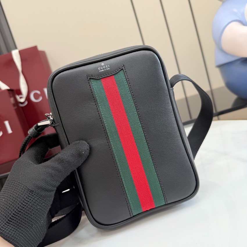 グッチ ハイブランド GGマーモント ウェブライン 縦型ショルダーバッグ ブラック 新作 876226_7