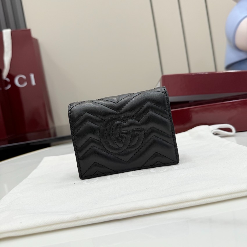 グッチ スーパーコピー GGマーモント ミニウォレット ブラック レザー レディース 注目商品 466492_8