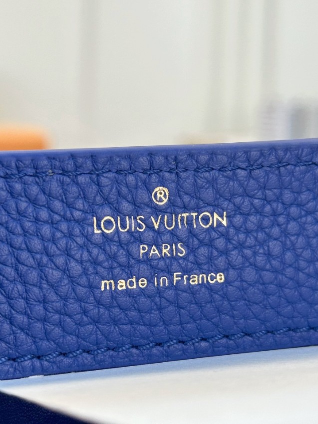 ルイヴィトン スーパーコピー カプシーヌ ミニボストンバッグ ブルー チェーン装飾デザイン M20844_2